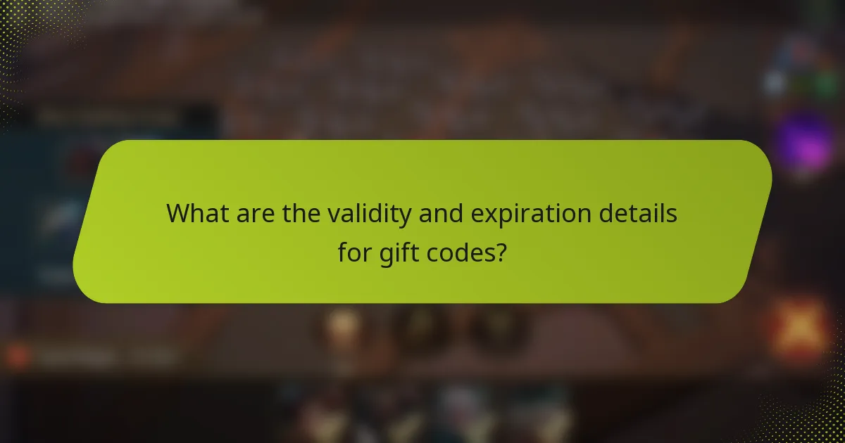 What are the validity and expiration details for gift codes?